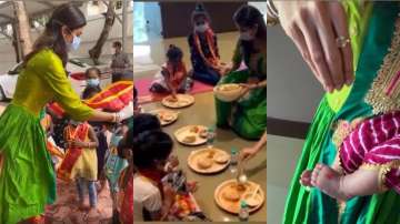 Navratri 2020: Shilpa Shetty celebrates her daughter Samisha's first kanya puja