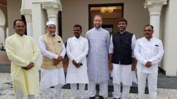 Five newly-elected AIMIM legislators from Bihar call on Owaisi