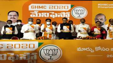 GHMC polls: BJP releases manifesto, promises free electricity, water