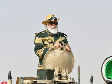 PM Modi's tank ride at Longewala