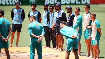 India in Australia: Team India joins Australia players in pre-match 'Barefoot Circle' ahead of first