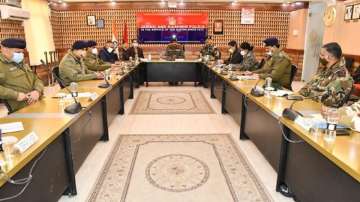  Jammu and Kashmir DGP reviews security arrangements