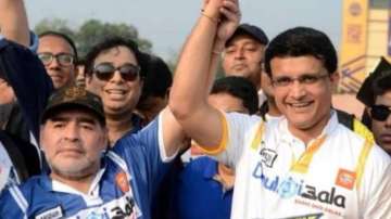 Sourav Ganguly and Diego Maradona