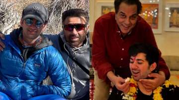 Dharmendra, Sunny Deol, Bobby Deol, Karan Deol 