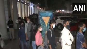 Watch: Long queue of passengers outside Rajiv Chowk metro station amid 3rd wave of COVID-19