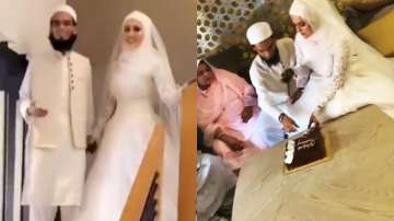 Former 'Bigg Boss' contestant Sana Khan's wedding pics, videos with Mufti Anas go viral. Seen yet?