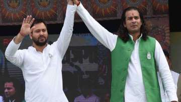 Tejashwi Yadav and Tej Pratap are contesting elections from Raghopur and Hasanpur seats, respectively.