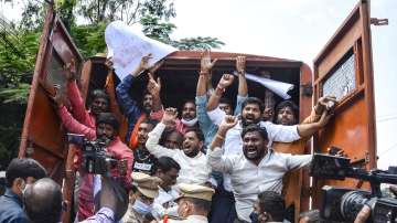 Telangana BJP protests in Hyderabad