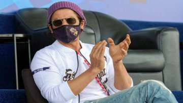 
Shah Rukh Khan cheering for KKR during the on-going IPL edition.
