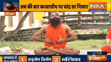 Try these yoga asanas by Swami Ramdev to get a natural glow on Karwa Chauth 