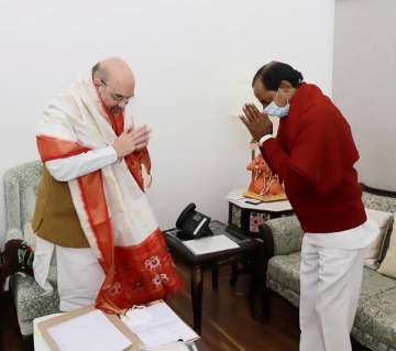 Telangana Chief Minister K. Chandrasekhar Rao on Friday called on Union Home Minister Amit Shah and 