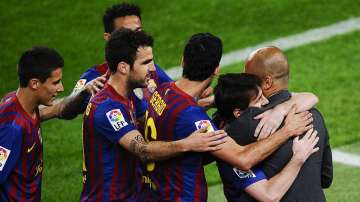 Messi was a mainstay in Guardiola's Barcelona team.
