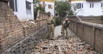 jammu kashmir wall collapse