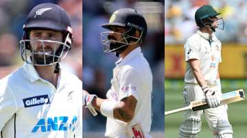 Kane Williamson, Virat Kohli and Steve Smith