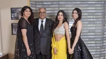 Anshula Kapoor thanks her 'sunshine' Janhvi and Khushi Kapoor for birthday surprise