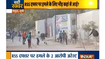 rss mathura office attack 