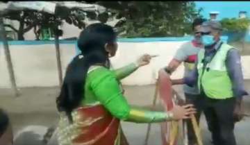 Caught on Camera! YSRCP leader D Revathi slaps toll plaza staffer in Guntur | WATCH