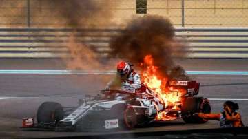 Raikkonen said he won't speculate about the cause of the fire.