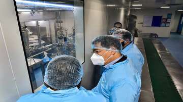 Envoys from various countries visit Bharat Biotech and Biological E. Ltd to review the development of COVID-19 vaccine, in Hyderabad. (Representational image)