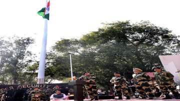 BSF unfurls tallest 131-feet-high tricolour along Indo-Pak border in Jammu