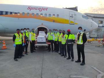 First flight carrying Covishield vaccine consignment lands in Delhi