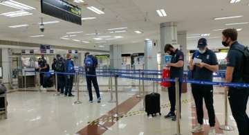 England players Chennai airport
