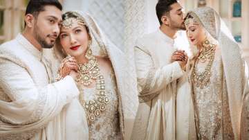 Gauahar Khan and Zaid Darbar latest nikah pictures