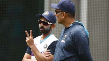 Ajinkya Rahane and Ravi Shastri