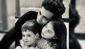 Karan Johar poses with kids Roohi and Yash as he pens heartfelt new year wish