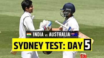 Live Cricket Score, India vs Australia 3rd Test Day 5: Follow live updates from IND vs AUS 3rd Test Day 5 in Sydney.
