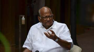 NCP President Sharad Pawar addresses media on farmers agitation, in Mumbai.