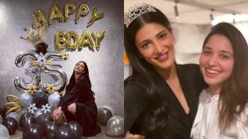 Happy Birthday Shruti Haasan: Actress rings in Birthday cheer with BFF Tamannaah Bhatia; check pics