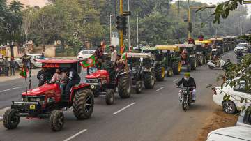 tractor march, farmers, Farm laws