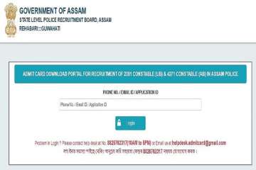 Assam Police Constable Admit Card 2021 released. Check direct link to download UB/AB exams hall tick