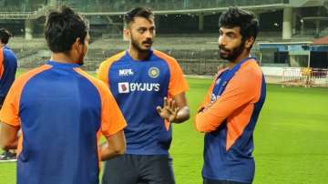 Axar Patel and Jasprit Bumrah