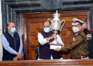 rajnath singh on delhi police, rajnath singh lauds delhi police, delhi police best marching continge