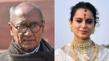 Congress leader Digvijaya Singh reacts on party leader's comment on Kangana Ranaut. 