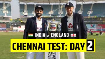 Live Score India vs England 2nd Test Day 2: Live Updates from Chennai