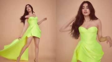 Janhvi Kapoor surprises fans with stunning pictures in neon green ensemble. Seen yet?