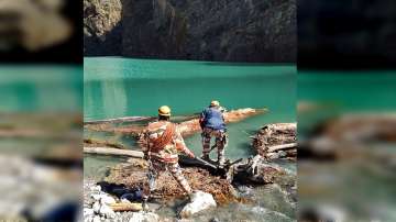 Natural lake formed in Uttarakhand's Murenda after Chamoli's flash floods
