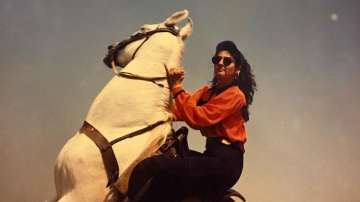 Raveena Tandon is more comfortable on a horse than motorcycle