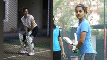Taapsee Pannu works on her cricket skills as she preps for Shabaash Mithu