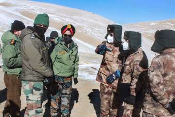 Ladakh: Indian and Chinese troops and tanks disengaging from the banks of Pangong lake area in Eastern Ladakh, Thursday, Feb. 11, 2021.