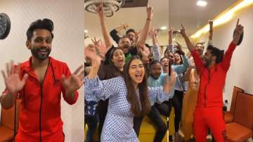 BB14 runner up Rahul Vaidya joins 'pawri ho rhi hai' trend with Disha Parmar | WATCH