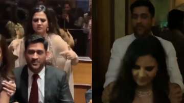MS Dhoni, wife Sakshi's dance on 'Mummy Nu Pasand' song leaves fans drooling. Watch viral video