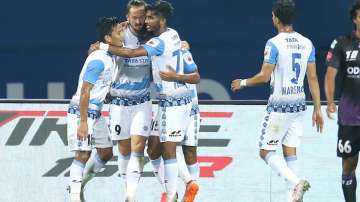 Jamshedpur FC broke the deadlock in the 41st minute through Mobashir.