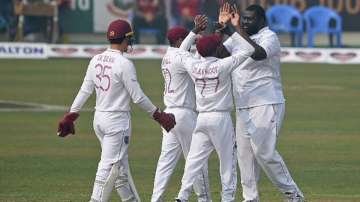 Offspinner Rahkeem Cornwall earlier helped West Indies take a 113-run first innings lead, claiming 5-74