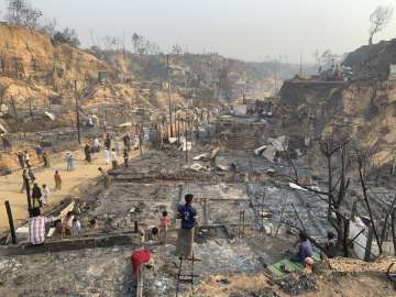 At least 15 found dead after Bangladesh Rohingya camp blaze