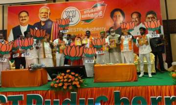 'Free education for girls, reopening textile mills': Inside BJP's election manifesto for Puducherry