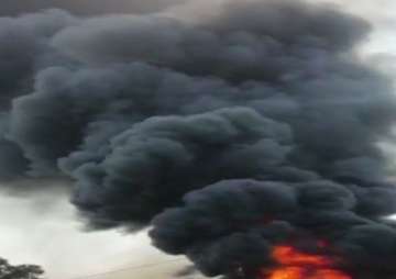 Massive fire breaks out at a godown in Pune's Bibvewadi, six fire tenders rushed
